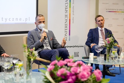 Tamás Dombi, dyrektor Biura Zarządzania Ruchem Drogowym, Urząd Miasta st. Warszawy i Łukasz Gryga, dyrektor Wydziału Miejskiego Inżyniera Ruchu, Urząd Miasta Krakowa