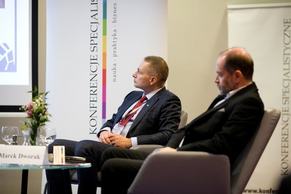 dr inż. Marek Bauer, Wydział Inżynierii Lądowej, prorektor Politechniki Krakowskiej i Marek Dworak, sekretarz Małopolskiej Wojewódzkiej Rady Bezpieczeństwa Ruchu Drogowego, pełnomocnik dyrektora ds. Bezpieczeństwa Ruchu Drogowego Małopolski Ośrodek Ruchu Drogowego w Krakowie