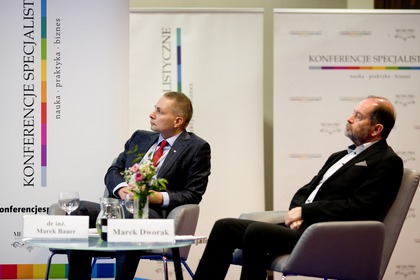 dr inż. Marek Bauer, Wydział Inżynierii Lądowej, prorektor Politechniki Krakowskiej i Marek Dworak, sekretarz Małopolskiej Wojewódzkiej Rady Bezpieczeństwa Ruchu Drogowego, pełnomocnik dyrektora ds. Bezpieczeństwa Ruchu Drogowego Małopolski Ośrodek Ruchu Drogowego w Krakowie