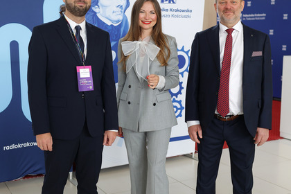 dr inż Jacek Szmagliński, Ewelina Nawara i Mirosław Bajor.